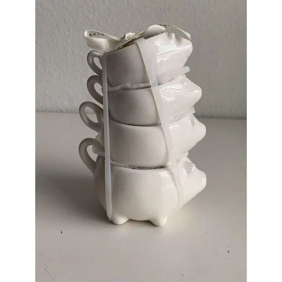 Rae Dunn Pig Piggies Ceramic Measuring Cups NEW - Picture 3 of 6